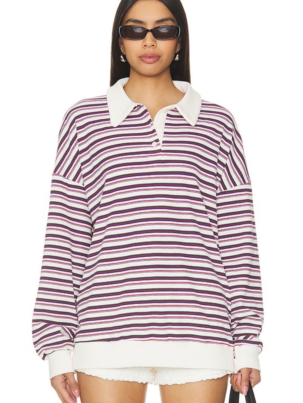 Revolve Reoria Rugby Jersey in Porcelain Multi